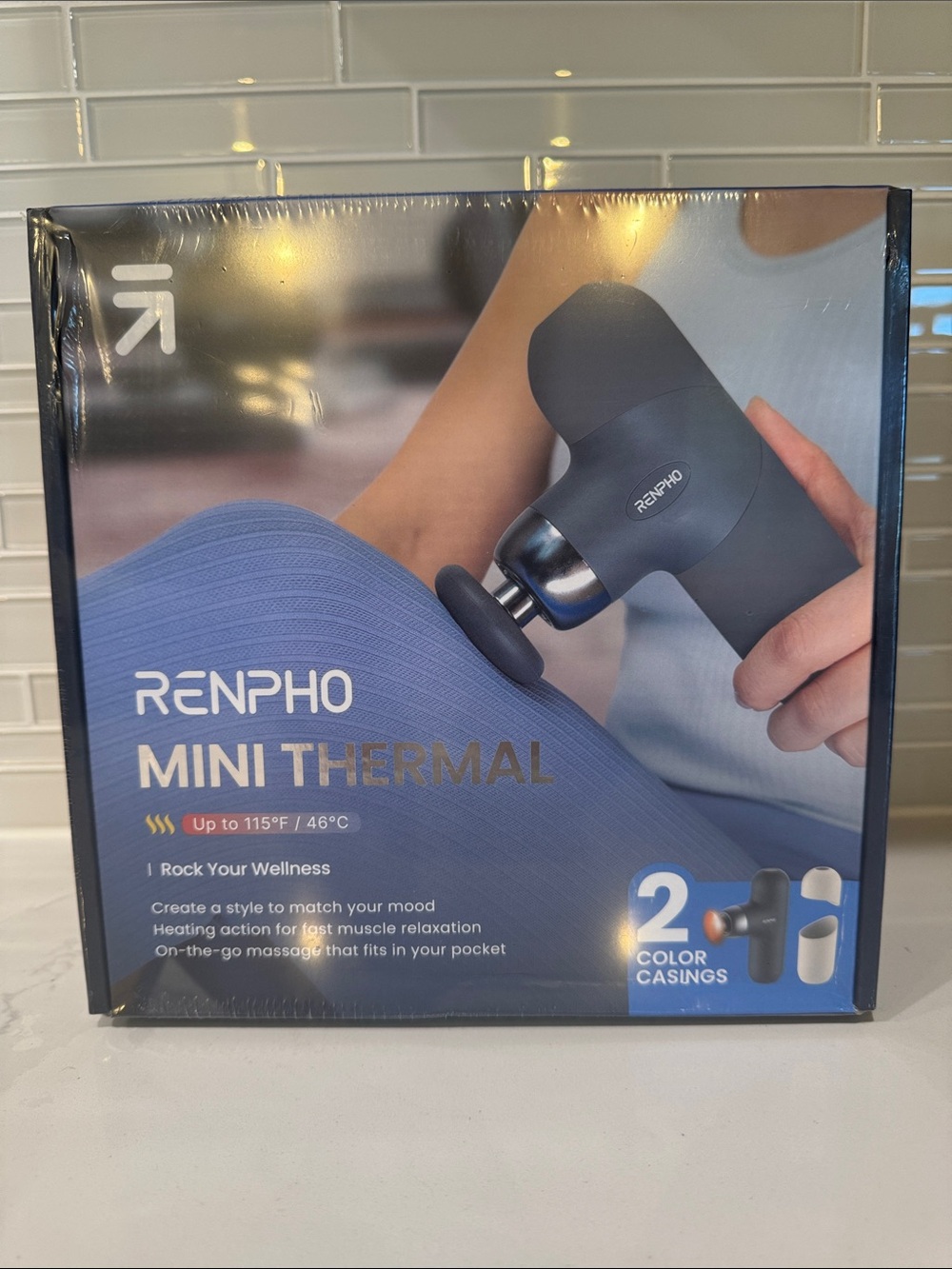 RENPHO Mini Thermal Massage Gun – Black